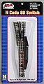 Atlas N Scale Code 80 number 6 manual left switch 2706
