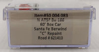 Atlas 50004083 Santa Fe BX-166 boxcar 621410, package identification label