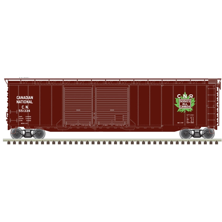 Atlas HO 50-foot postwar double-door boxcar Canadian National #551387