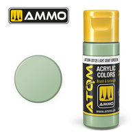 AMMO by Mig Jimenez MIG20125 ATOM Light Gray Green (FS34424) 20 mL acrylic paint — exact product image