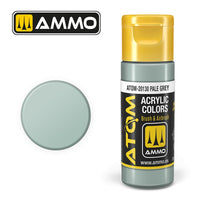 AMMO by Mig Jimenez MIG20130 ATOM Pale Grey (FS36480) 20 mL acrylic paint — exact product image