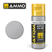 AMMO by Mig Jimenez MIG20132 ATOM Stone Grey 20 mL acrylic paint — exact product image
