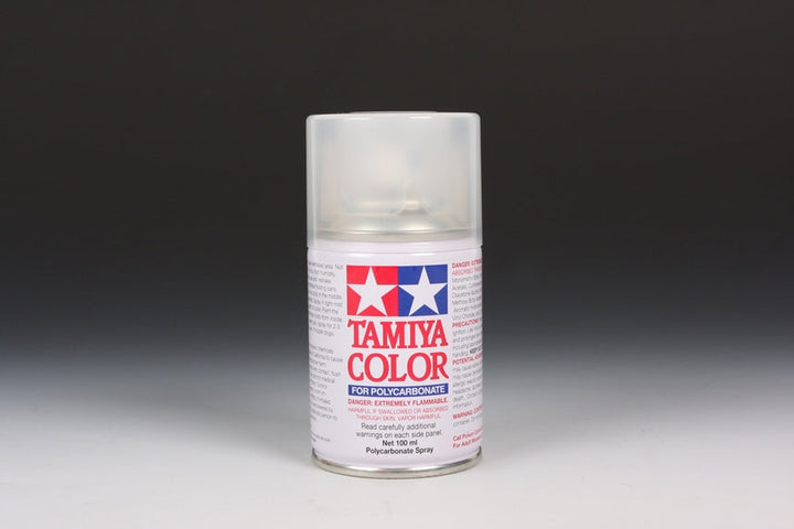 Tamiya PS-55 Flat Clear Polycarbonate Spray Paint — exact product reference