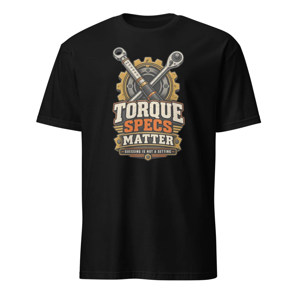 Torque Specs Matter unisex T-shirt product mockup