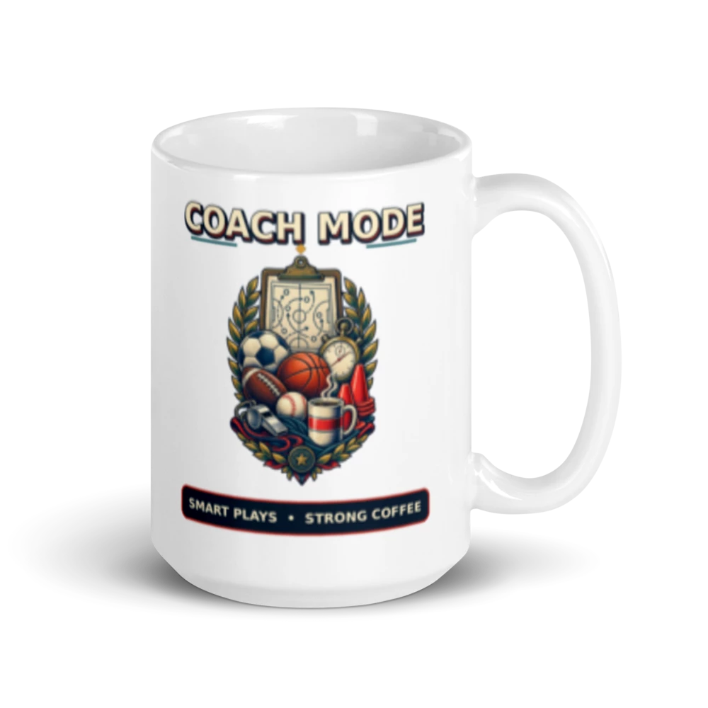 Coach Mode Smart Plays Strong Coffee Mug product mockup