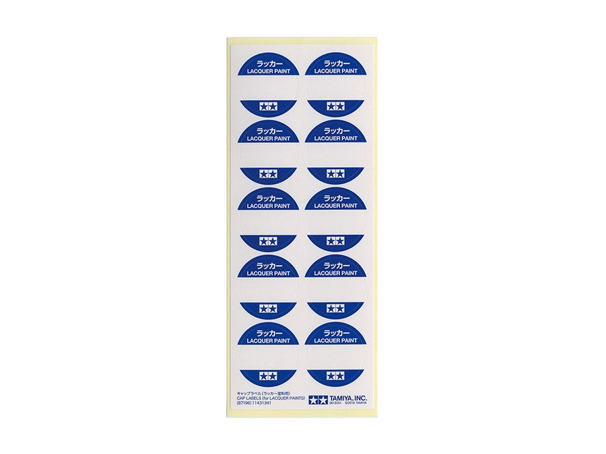 Tamiya Cap Labels (Lacquer Paints) – 87196 — exact product reference