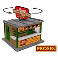 Bachmann O scale Jimmy's Burger Stand with light and rotating sign, item 39122