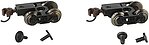 Bachmann N scale friction-bearing freight trucks with wheels, item 42536
