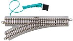 Bachmann N scale E-Z Track concrete tie remote left turnout, item 44061