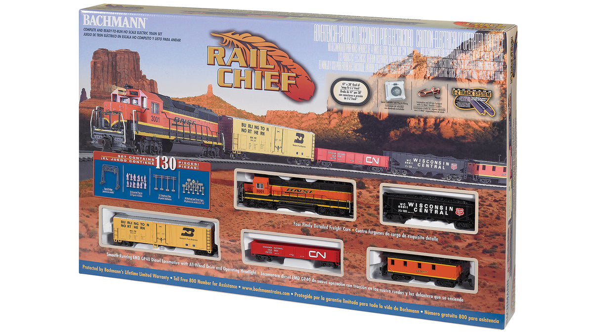 Bachmann HO BNSF Rail Chief Train Set (00706)– product image