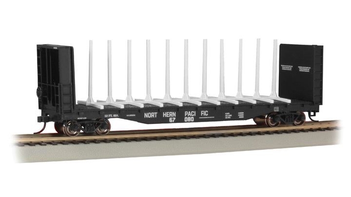 Bachmann HO 52-Foot Center-Beam Flatcar - Northern Pacific #67080