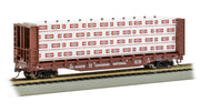 Bachmann HO 52-Foot Center-Beam Flatcar with Lumber Load - Canadian National #604215– product image 1