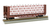 Bachmann HO 52-Foot Center-Beam Flatcar with Lumber Load - Canadian National #604215– product image 1