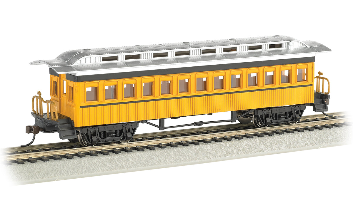 Bachmann HO Coach 1860-1880 Era - Painted Unlettered Yellow– product image
