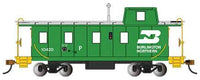 Bachmann HO Scale Burlington Northern Caboose 10420 - side illustration