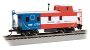 Bachmann HO Streamlined Caboose with Offset Cupola - N&W #1776 Bicentennial– product image 1