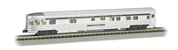 Bachmann N 85-Foot Observation Car with Lighted Interior - B&O Silver and Blue