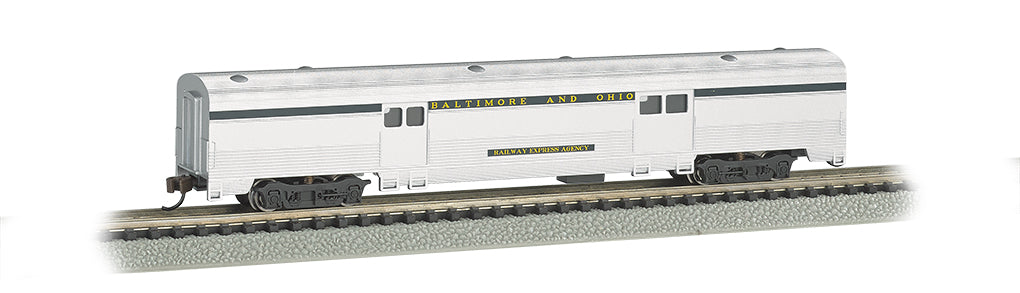 Bachmann N 72-Foot Two-Door Baggage Car - B&O Silver and Blue– product image