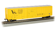 Bachmann HO 50-Foot Outside-Braced Boxcar with Flashing EOT - Valdosta Southern #6006– product image 1