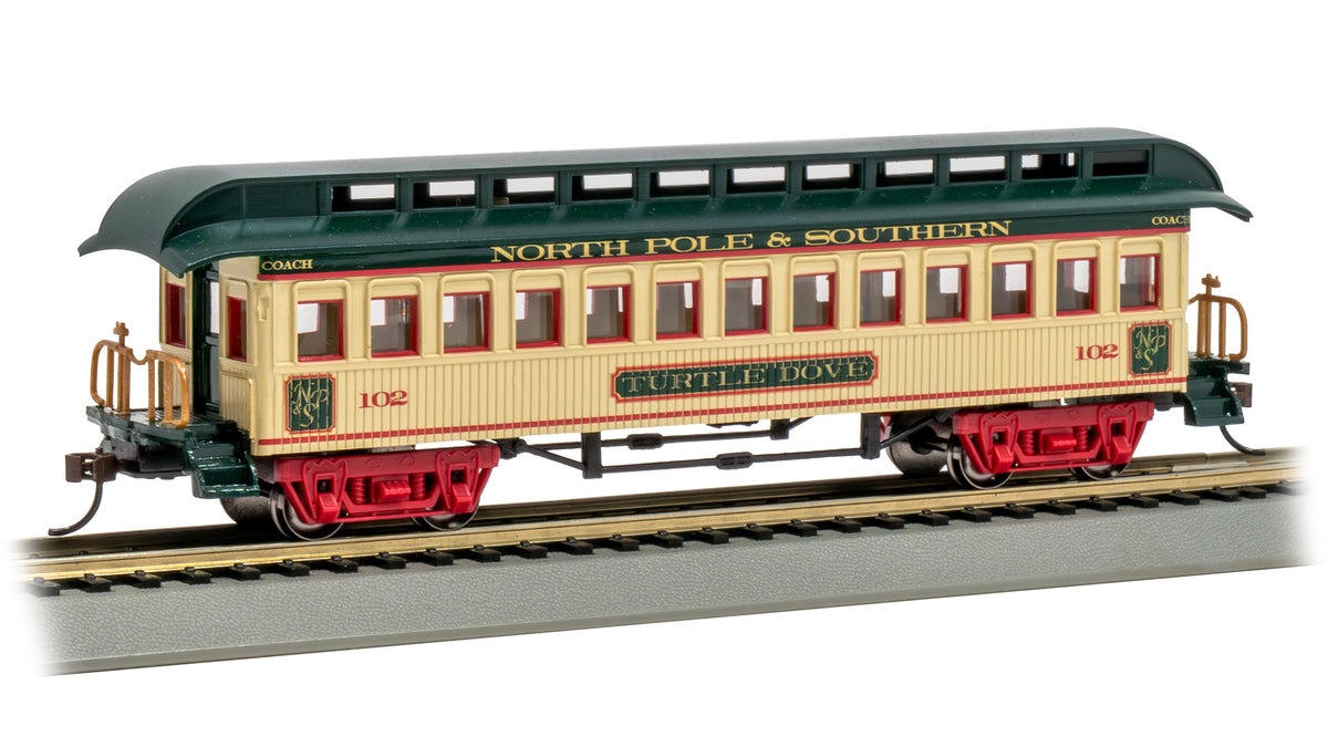 Bachmann HO Coach 1860-1880 Era - North Pole & Southern Turtle Dove