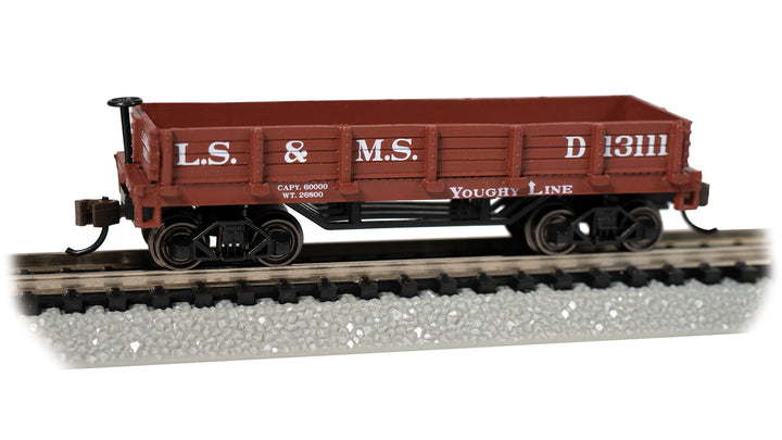 Bachmann N Old-Time Gondola - Lake Shore & Michigan Southern
