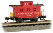 Bachmann N Scale Old-Time Bobber Caboose - Western Maryland #1200– product image 1