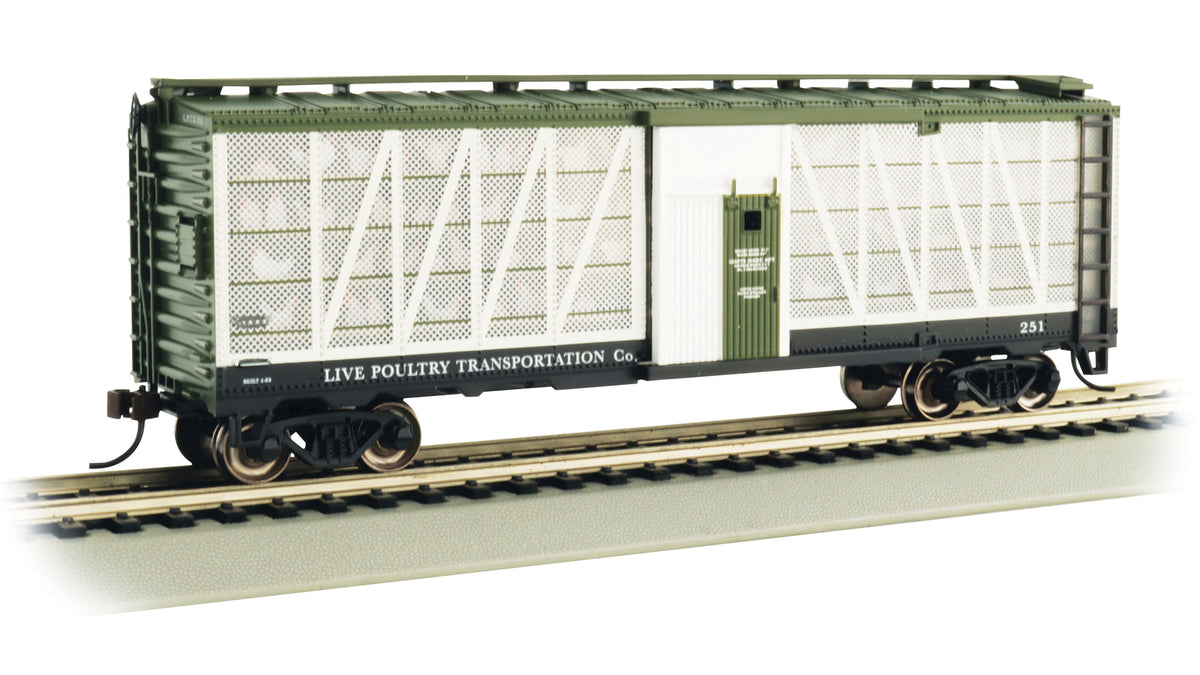 Bachmann HO Scale Live Poultry Transportation Co. #251 with Chickens– product image
