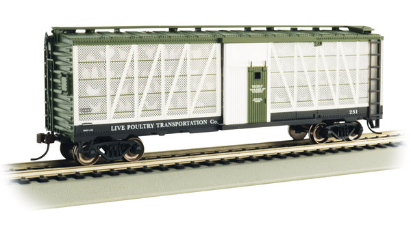 Bachmann HO Scale Live Poultry Transportation Co. #251 with Chickens