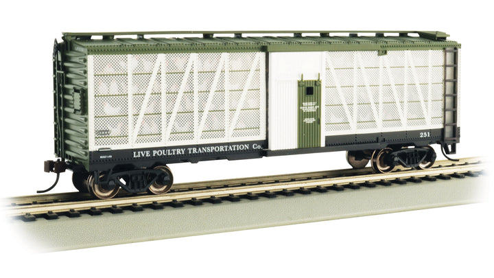 Bachmann HO Scale Live Poultry Transportation Co. #251 with Chickens