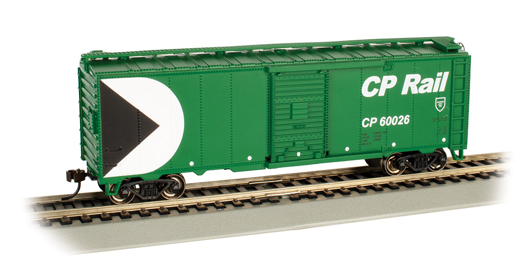 Bachmann HO Scale 40-Foot Box Car - CP Rail #60026 Green– product image