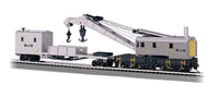 Bachmann HO Scale 250-Ton Steam Crane & Boom Tender - Maintenance of Way