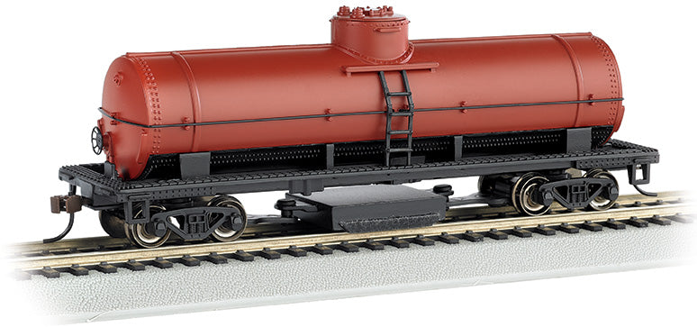 Bachmann HO Scale 40-Foot Track Cleaning Tank Car - Unlettered Oxide Red– product image