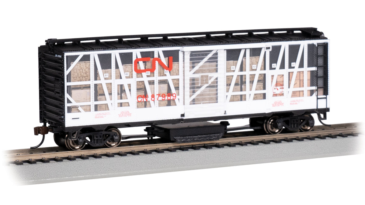 Bachmann HO Scale Track Cleaning 40-Foot Boxcar - Canadian National #87989– product image