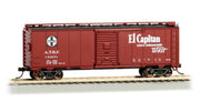 Bachmann HO Scale Santa Fe Map Boxcar - El Capitan #140271– product image 1