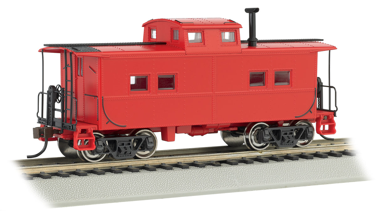 Bachmann HO Scale Northeast Steel Caboose - Painted Unlettered Red– product image