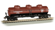 Bachmann HO Scale 40-Foot Three-Dome Tank Car - Pennsylvania #498647– product image 1