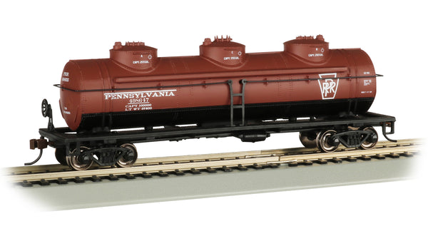 Bachmann HO Scale 40-Foot Three-Dome Tank Car - Pennsylvania #498647