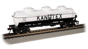 Bachmann HO Scale 40-Foot Three-Dome Tank Car - Kanotex #879– product image 1