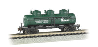 Bachmann N Scale Three-Dome Tank Car - Chemcell