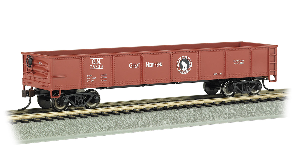 Bachmann HO Scale 40-Foot Gondola - Great Northern #75733– product image