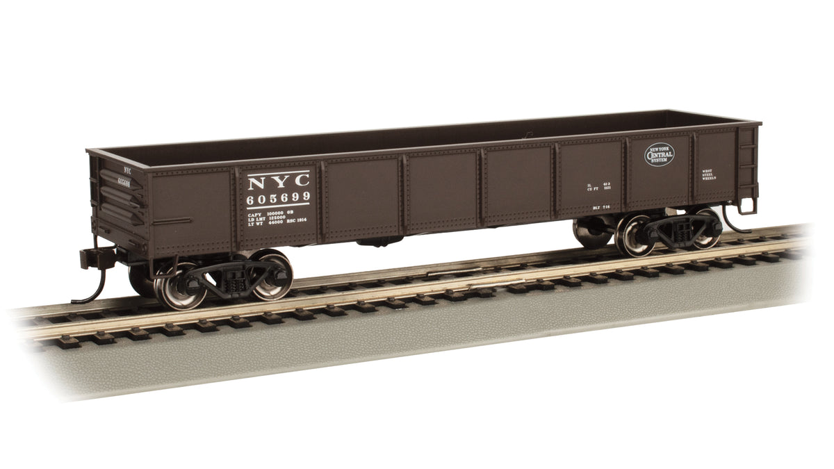 Bachmann HO Scale 40-Foot Gondola - New York Central #605699– product image
