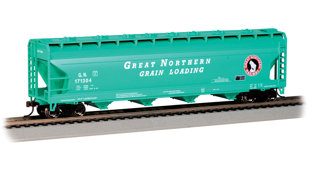 Bachmann HO Scale 56-Foot ACF Center-Flow Hopper - Great Northern #171304– product image