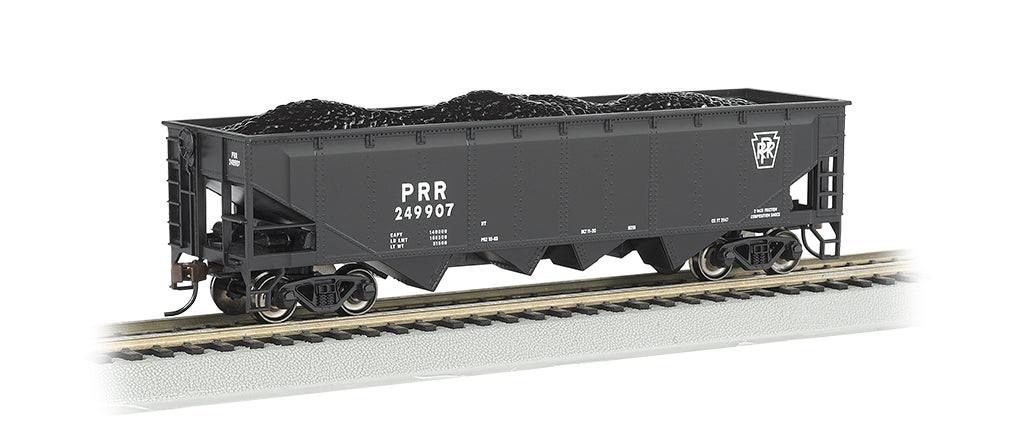 Bachmann HO Scale 40-Foot Quad Hopper - Pennsylvania #249907 Black– product image