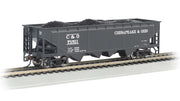 Bachmann HO Scale 40-Foot Quad Hopper - Chesapeake & Ohio #71511– product image 1