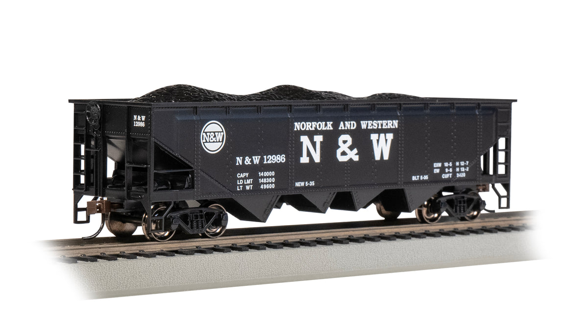 Bachmann HO Scale 40-Foot Quad Hopper - Norfolk & Western #12986– product image