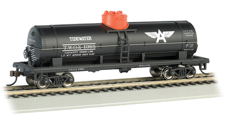 Bachmann HO Scale 40-Foot Single-Dome Tank Car - Tidewater #1365
