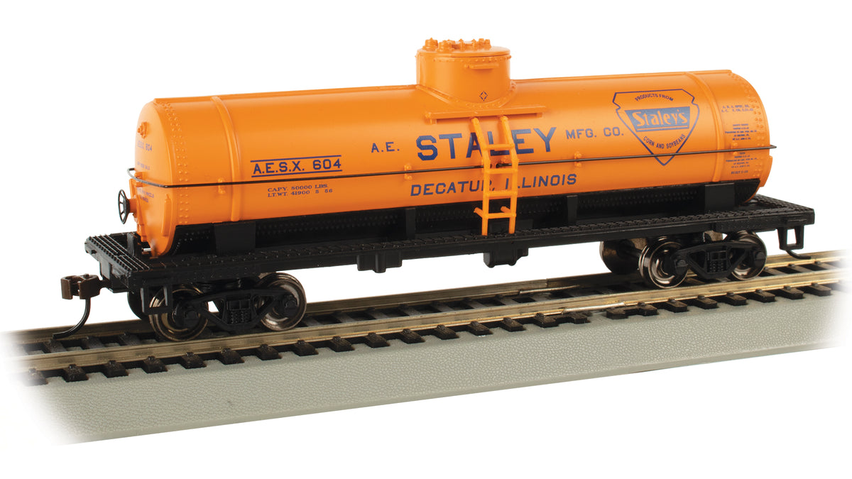 Bachmann HO Scale 40-Foot Single-Dome Tank Car - Staley #604– product image