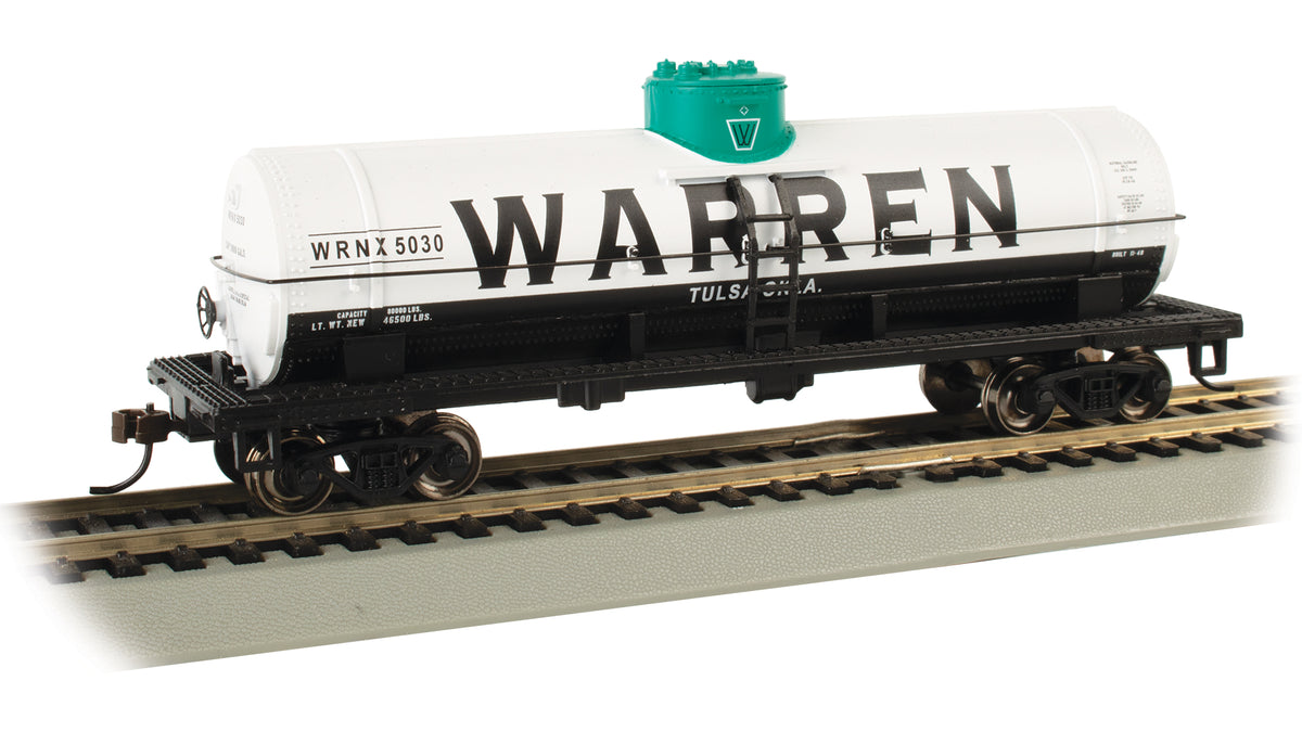 Bachmann HO Scale 40-Foot Single-Dome Tank Car - Warren Petroleum #5030– product image