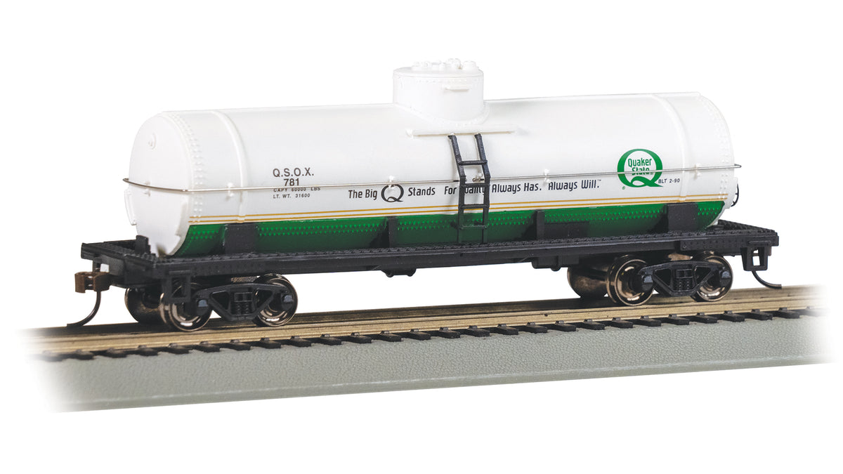 Bachmann HO Scale 40-Foot Single-Dome Tank Car - Quaker State #781– product image