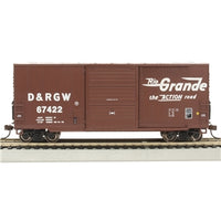 Bachmann 18204 HO Rio Grande D&RGW #67422 Hi-Cube sliding-door boxcar side view